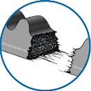 v-belt-CRACK IN BELT AFTER SHORT RUNNING PERIOD